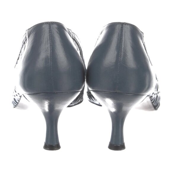 Stuart Weitzman Leather Floral Print Pumps - Sz 9 Narrow - Picture 4 of 5